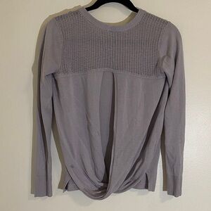 Lululemon Back to Balance Long Sleeve Sweater Light Purple